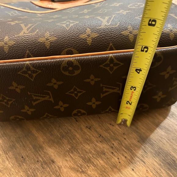 Vintage Louis Vuitton Trouville Leather Handbag Monogram LV Patina 2004 - Picture 15 of 17